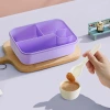 H226-555 National Trend cartoon student compartments lunch box, office worker microwave oven heated lunch box with tableware Specification image